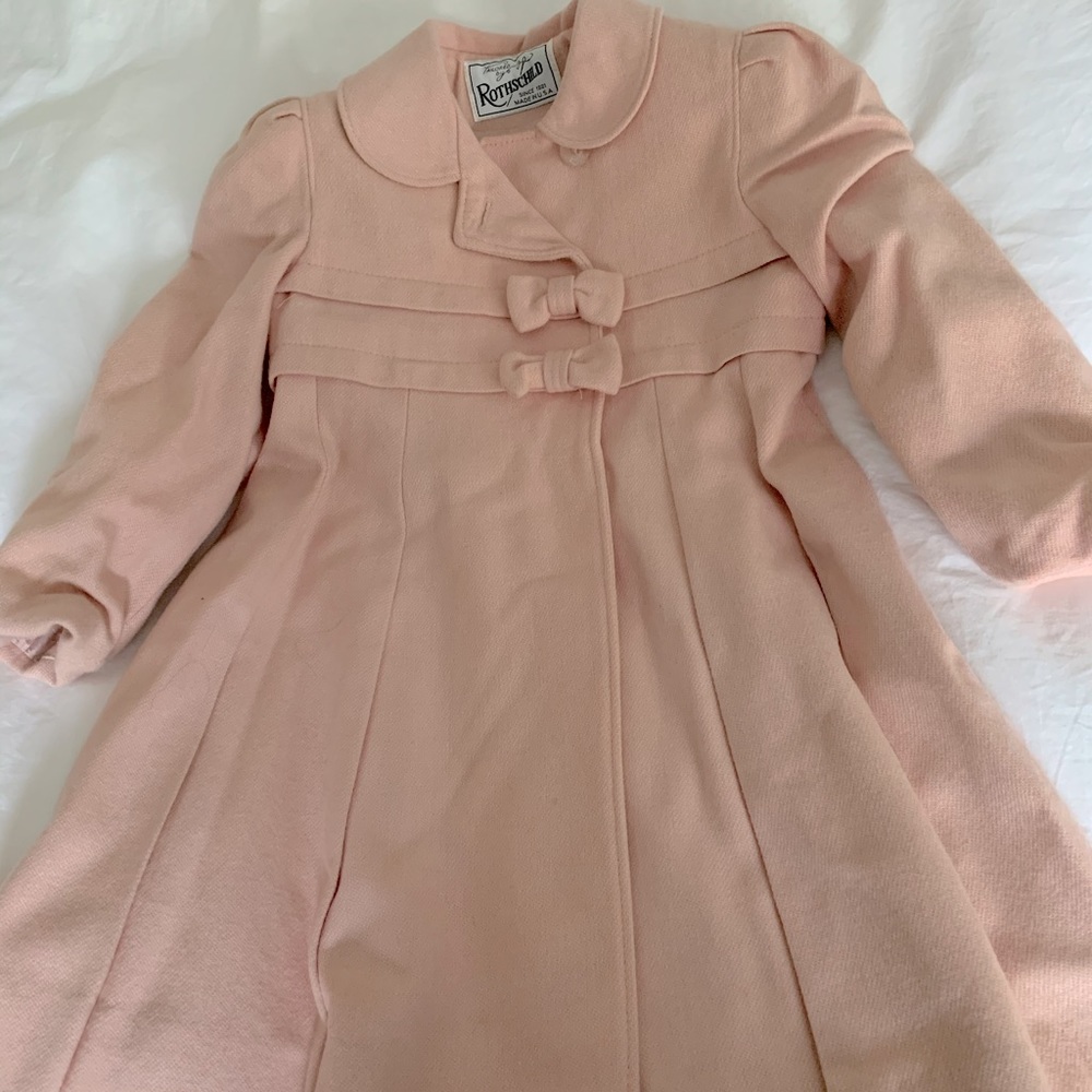 Vintage Rothschild Girls Wool Dress Coat